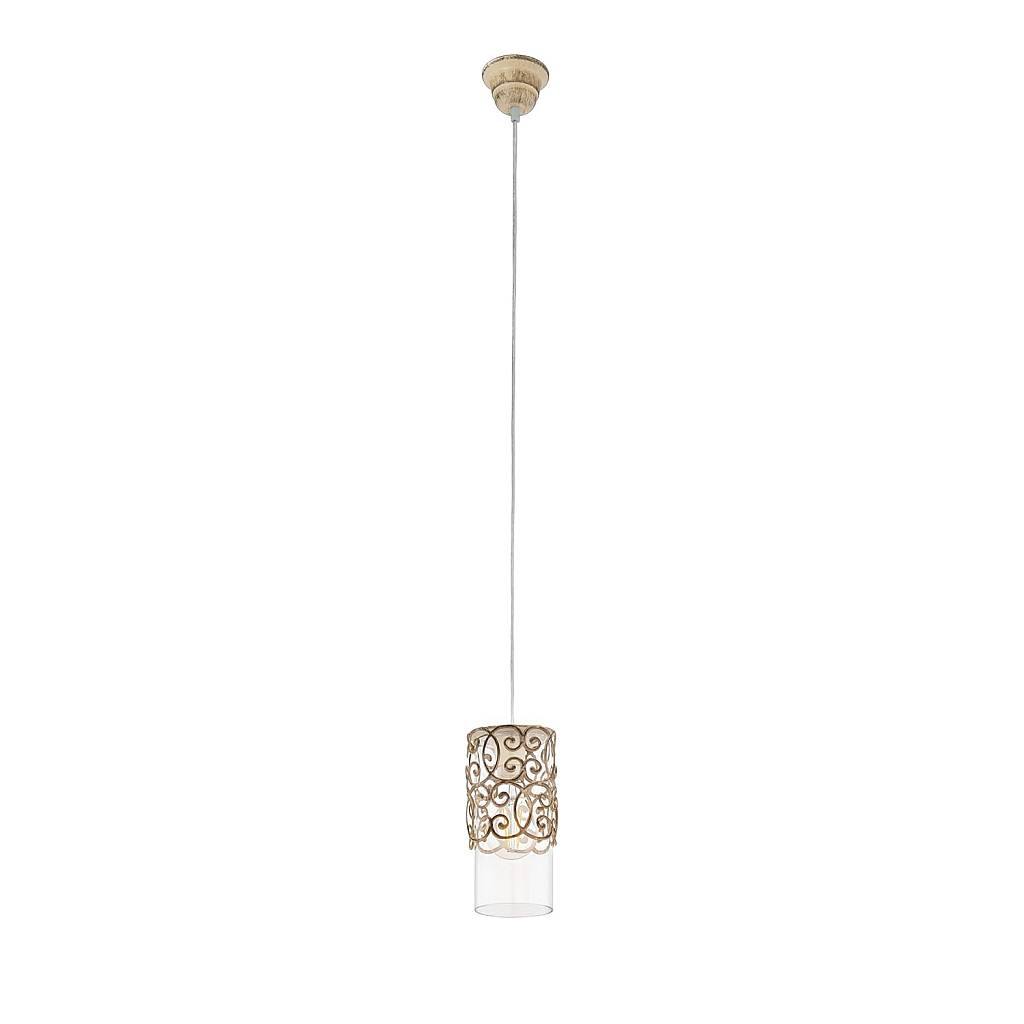 Lampada A Sospensione Cardigan Metallo Vetro Marrone 1 Luce E27 Ip20