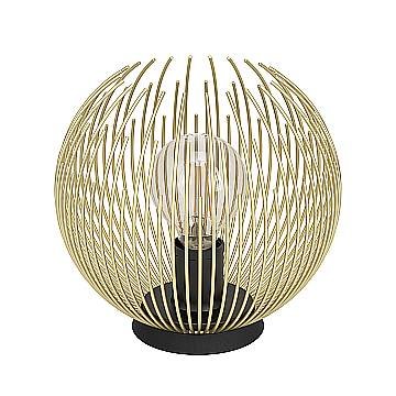 Abatjour Industrial-Nordico Acciaio Nero E Oro 1 Luce E27 Abatjour Industrial-Nordico Acciaio Nero E Oro 1 Luce E27