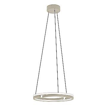 Sospensione Moderna Mezzomonte Alluminio Marrone Led 40W 3200Lm Ip20