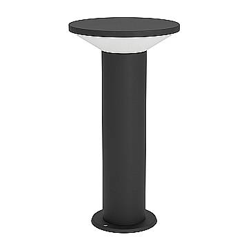Esterno Lampade Da Terra Moderno Rigosa Acciaio Nero Led 10W 1100Lm Ip44 Small