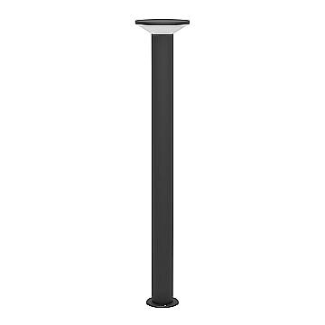 Esterno Lampade Da Terra Moderno Rigosa Acciaio Nero Led 10W 1100Lm Ip44 Big