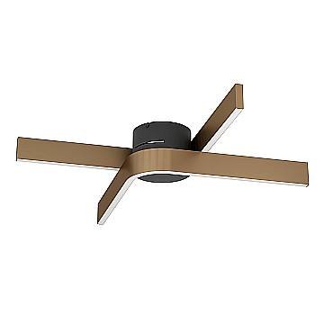 Plafoniera Moderna Folcino-Z Alluminio Nero 2 Luci Led 18W 3720Lm Ip20 Plafoniera Moderna Folcino-Z Alluminio Nero 2 Luci Led 18W 3720Lm Ip20