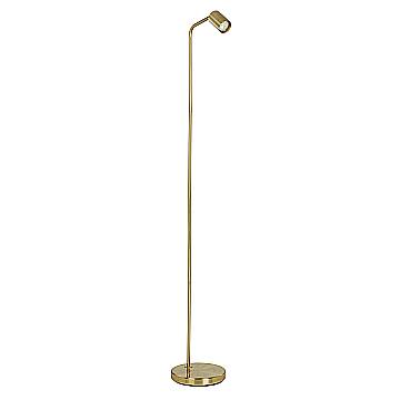 Piantana Industrial Minimal Rigomagno Acciaio Ottone 1 Luce Gu10 Ip20