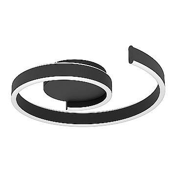 Plafoniera Moderna Andabaia-Z Alluminio Nero Plastiche Bianche Led 37W 4450Lm Plafoniera Moderna Andabaia-Z Alluminio Nero Plastiche Bianche Led 37W 4450Lm