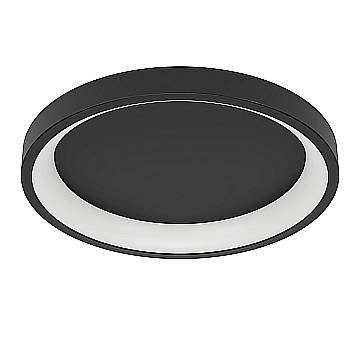 Plafoniera Moderna Loretello-Z Acciaio Nero Plastiche Bianche Led 19,6W 2430Lm