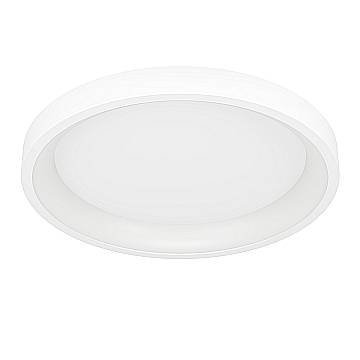 Plafoniera Moderna Loretello-Z Acciaio Bianco Plastica Led 19,6W 2430Lm Ip20 Plafoniera Moderna Loretello-Z Acciaio Bianco Plastica Led 19,6W 2430Lm Ip20