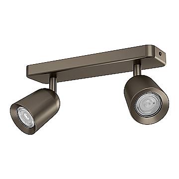 Faretti E Spot Moderno Camaldoli Acciaio Bronzo 2 Luci Gu10 Ip20 Faretti E Spot Moderno Camaldoli Acciaio Bronzo 2 Luci Gu10 Ip20