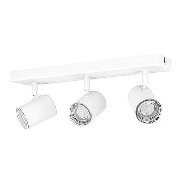 Spot Lineare Moderno Consuma 1 Acciaio Bianco 3 Luci Gu10 Ip44 Spot Lineare Moderno Consuma 1 Acciaio Bianco 3 Luci Gu10 Ip44
