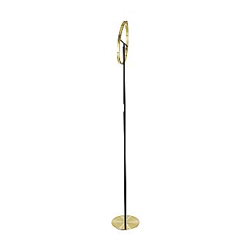 Piantana Industrial Minimal Castelpoto Acciaio Ottone 2 Luci Led 8,8W 2000Lm