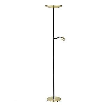 Piantana Minimal Conivarino Acciaio Ottone 2 Luci Led 30,5W 3150+480Lm Ip20