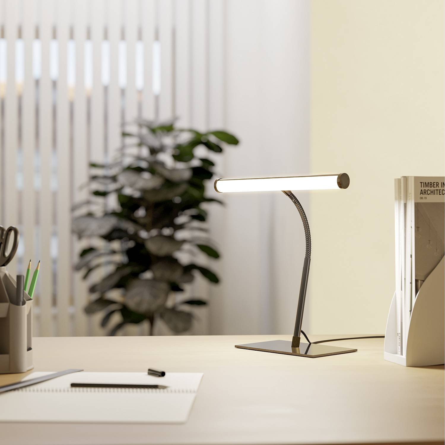 Lampada Scrivania Moderna Riccione Metallo Nero Led 5W 500Lm Ip20 901981