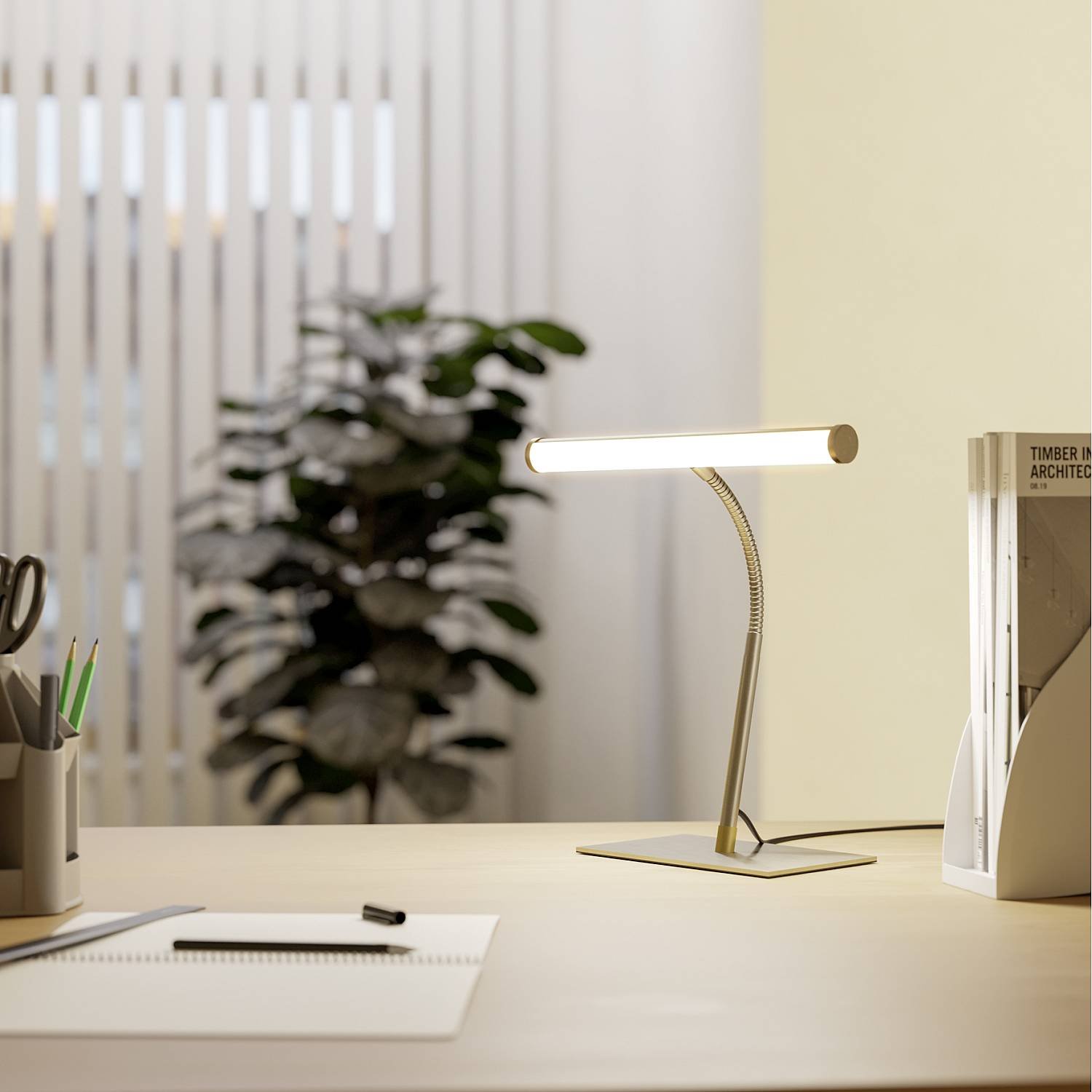 Lampada Scrivania Moderna Riccione Metallo Grigio Led 5W 500Lm Ip20 901982
