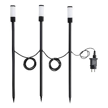 Lampade Da Esterno Zancaro 1 Alluminio Nero Plastiche Bianco Led 1W 390Lm Ip44