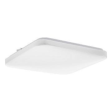 Plafoniera Moderna Frania-Ip Acciaio Bianco Plastica Led 18W 2100Lm Ip44
