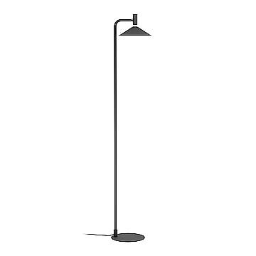 Piantana Industrial Minimal Conomavilla-Z Acciaio Nero Led 7,5W 1000Lm Ip20