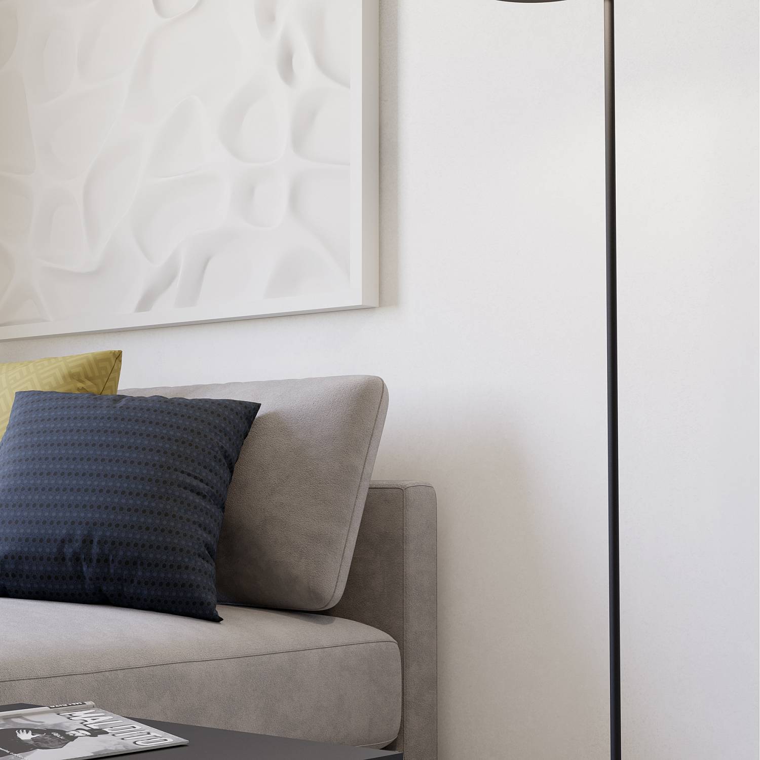 Piantana Industrial Minimal Conomavilla-Z Acciaio Nero Led 7,5W 1000Lm Ip20 902186