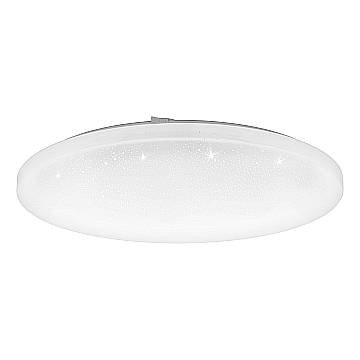 Plafoniera Moderna Frania-Z Acciaio Bianco Plastica Cristallo Led 30W