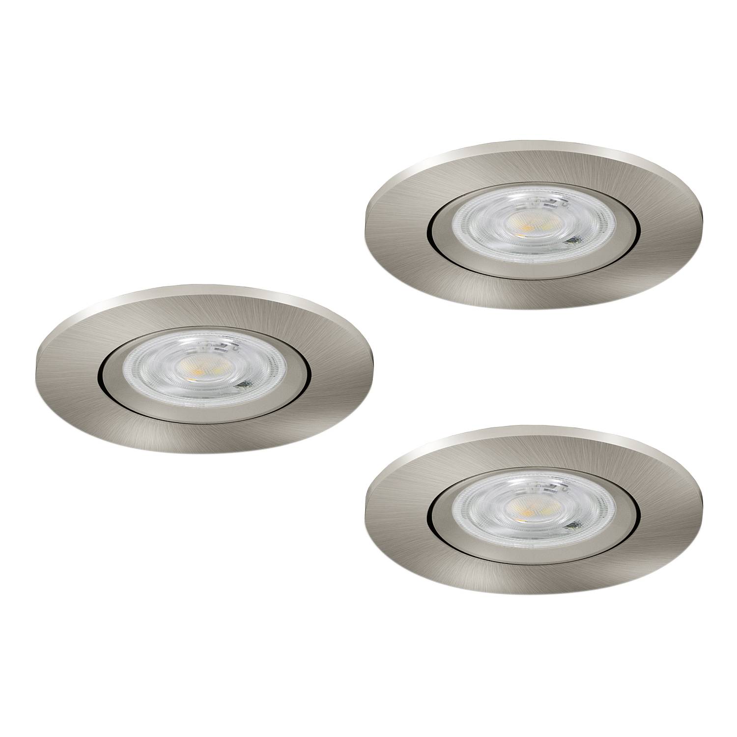 Faretto Incasso Moderno Barranco Plastiche Grige 3 Luci Led 4,5W 3X450Lm Ip20 902268