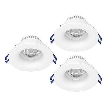 Faretto Incasso Moderno Salabate Alluminio Bianco 3 Luci Led 5W 3X540Lm Ip65 Faretto Incasso Moderno Salabate Alluminio Bianco 3 Luci Led 5W 3X540Lm Ip65