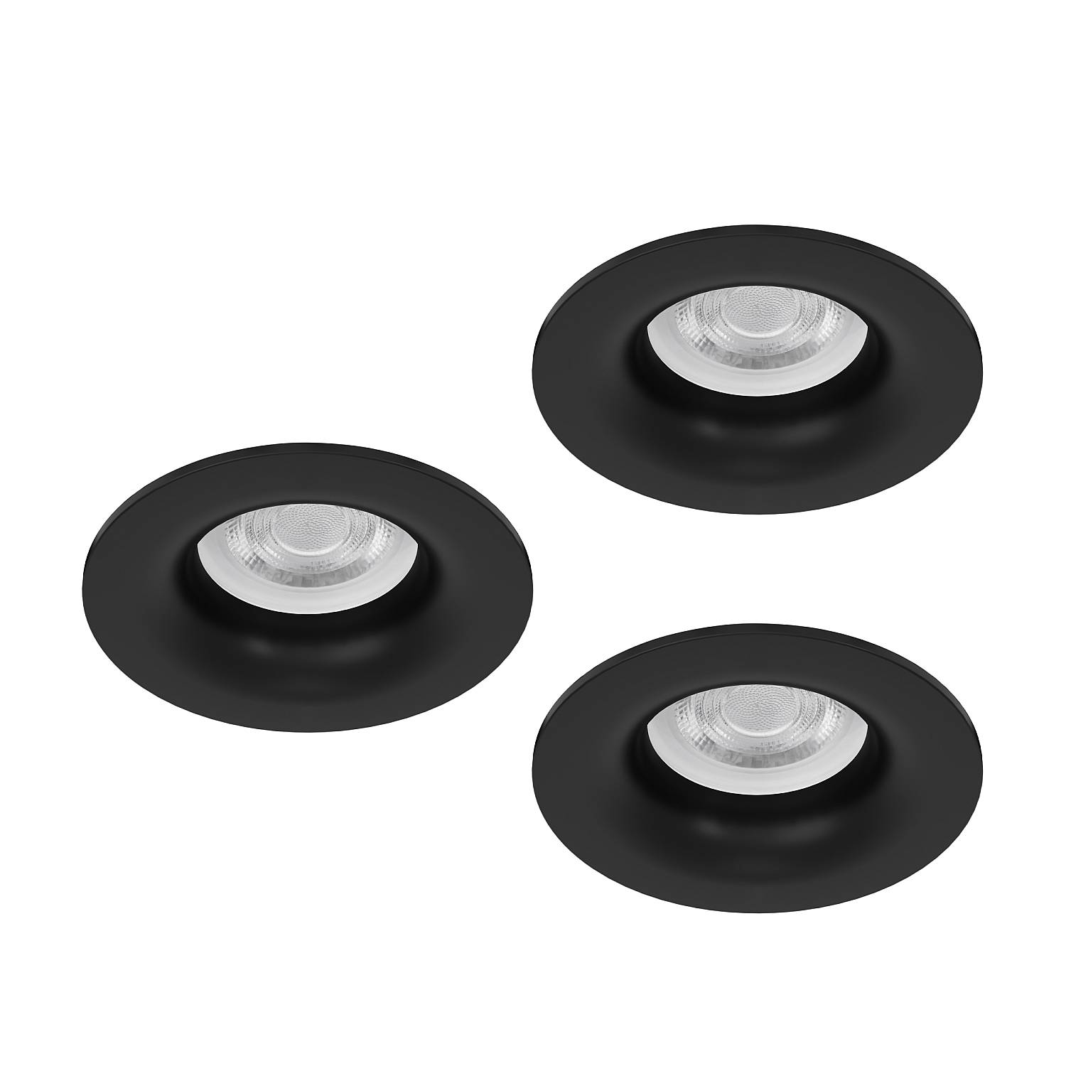 Faretto Incasso Moderno Salabate Alluminio Nero 3 Luci Led 5W 3X540Lm Ip65 902274
