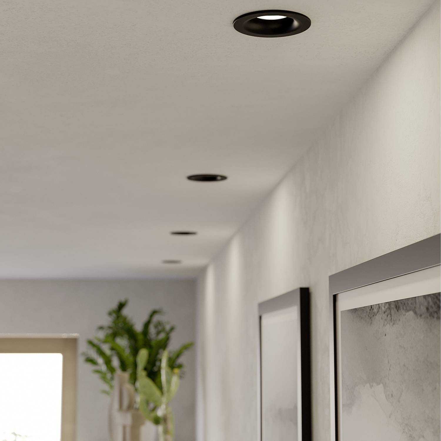 Faretto Incasso Moderno Salabate Alluminio Nero 3 Luci Led 5W 3X540Lm Ip65 902274