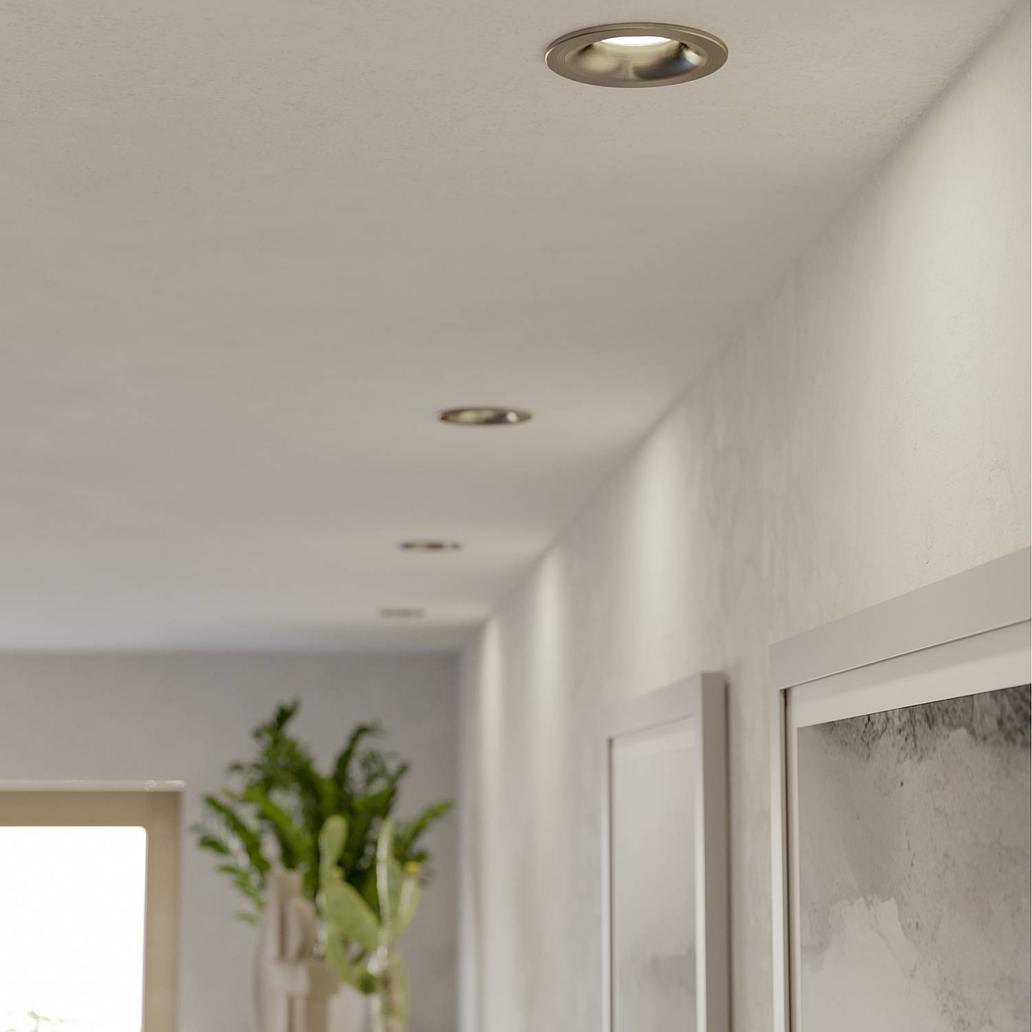 Faretto Incasso Moderno Salabate Alluminio Grigio 3 Luci Led 5W 3X540Lm Ip65 902276