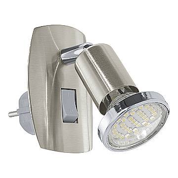 Applique Presa Moderna Mini 4 Acciaio Grigio 1 Luce Gu10 2,8 Ip20 Applique Presa Moderna Mini 4 Acciaio Grigio 1 Luce Gu10 2,8 Ip20