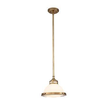 Sospensione Contemporanea Amelia Acciaio Ottone Antico Vetro 1 Luce E27 Sospensione Contemporanea Amelia Acciaio Ottone Antico Vetro 1 Luce E27