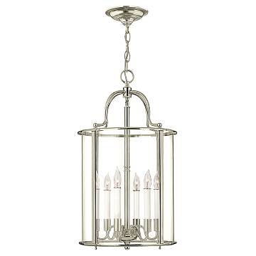 Lampadario Contemporaneo Gentry Acciaio Nichel Lucido Vetro 6 Luci E14 Lampadario Contemporaneo Gentry Acciaio Nichel Lucido Vetro 6 Luci E14