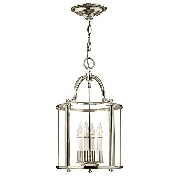 Lampadario Contemporaneo Gentry Acciaio Nichel Lucido Vetro 4 Luci E14 Lampadario Contemporaneo Gentry Acciaio Nichel Lucido Vetro 4 Luci E14