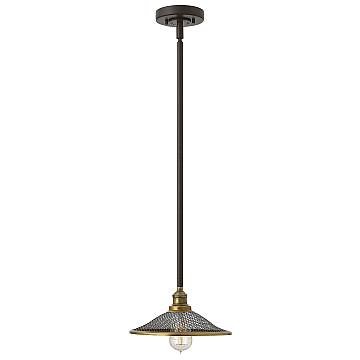 Sospensione Vintage Rigby Acciaio Bronzo Buckeye 1 Luce E27