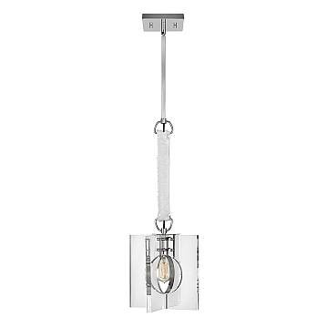 Sospensione Contemporanea Ludlow Acciaio Nichel Lucido Acrilico 1 Luce E27 Sospensione Contemporanea Ludlow Acciaio Nichel Lucido Acrilico 1 Luce E27