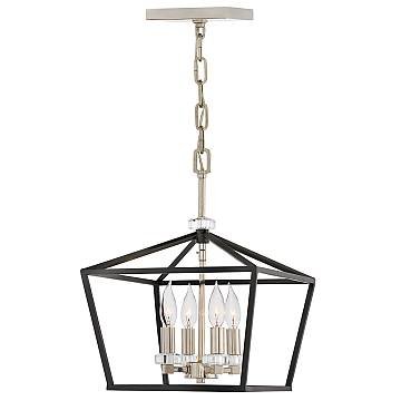 Lampadario Industrial Nordico Stinson Acciaio Nero E Nichel Lucido 4 Luci E14 Lampadario Industrial Nordico Stinson Acciaio Nero E Nichel Lucido 4 Luci E14