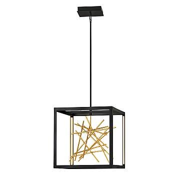 Lampadario Industrial Nordico Styx Acciaio Nero Oro Led Integrato 48W 3000K Lampadario Industrial Nordico Styx Acciaio Nero Oro Led Integrato 48W 3000K