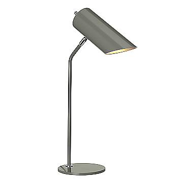 Lampada Scrivania Industrial Nordico Quinto Acciaio Grigio Nichel 1 Luce E27