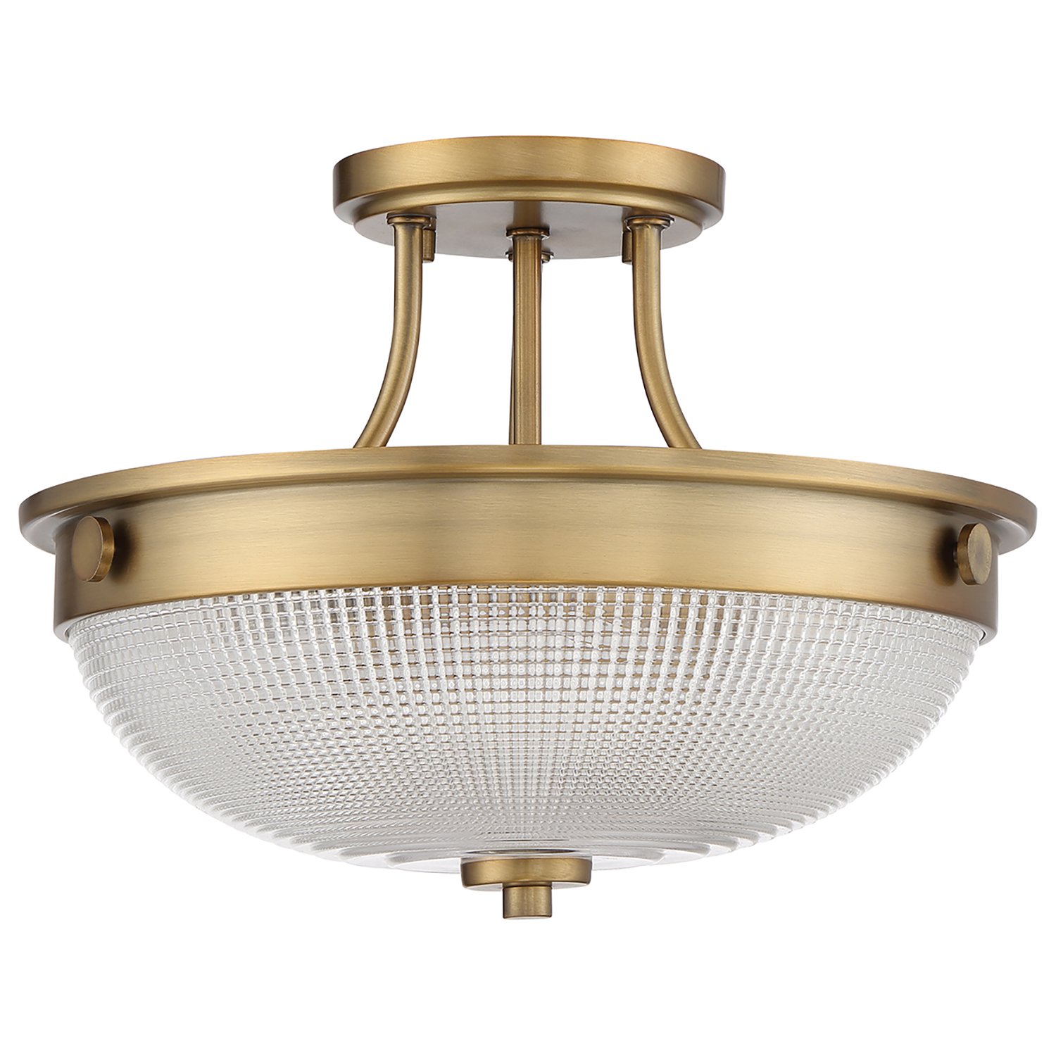 Lampadario Contemporaneo Mantle Vetro Ottone Anticato 2 Luci E27 QZ-MANTLE-SF-WS
