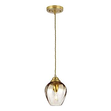 Sospensione Contemporanea Tiber Acciaio Ottone Spazzolato 1 Luce E27 Sospensione Contemporanea Tiber Acciaio Ottone Spazzolato 1 Luce E27