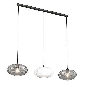 Lampadario 3 Luci Suchos In Acciaio Nero Paralume Plissè Multicolor Lampadario 3 Luci Suchos In Acciaio Nero Paralume Plissè Multicolor