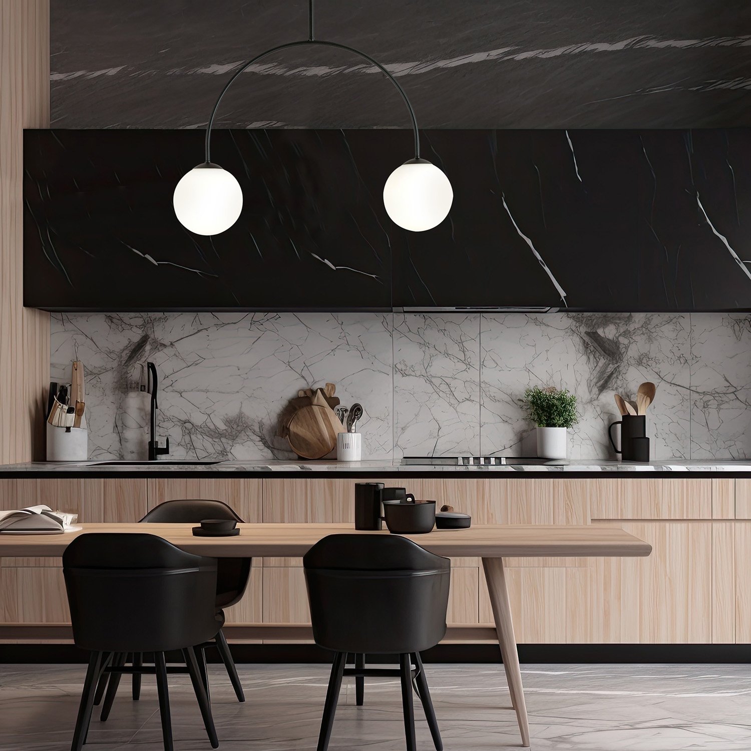 Plafoniera Moderna Sharada 2 Luci In Acciaio Nero E Vetro Bianco 1288/2