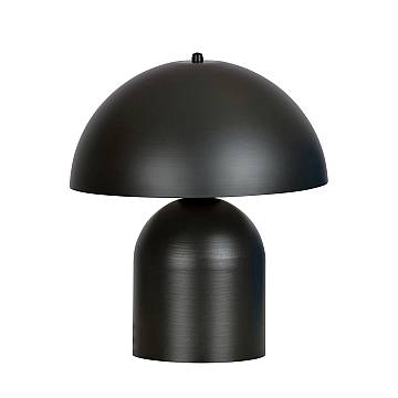 Lampada Da Tavolo Nordica Michizane 1 Luce In Acciaio Nero