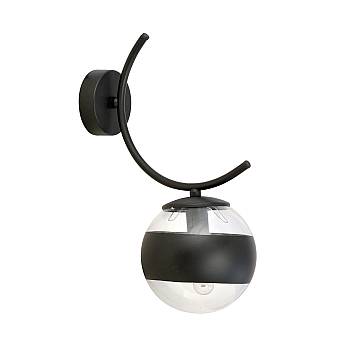 Applique Moderna Polus Acciaio Nero 1 Luce E14 Applique Moderna Polus Acciaio Nero 1 Luce E14