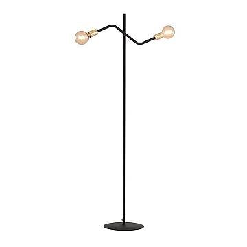 Plafoniera Moderna Sugu Acciaio Nero 2 Luci E27 Plafoniera Moderna Sugu Acciaio Nero 2 Luci E27