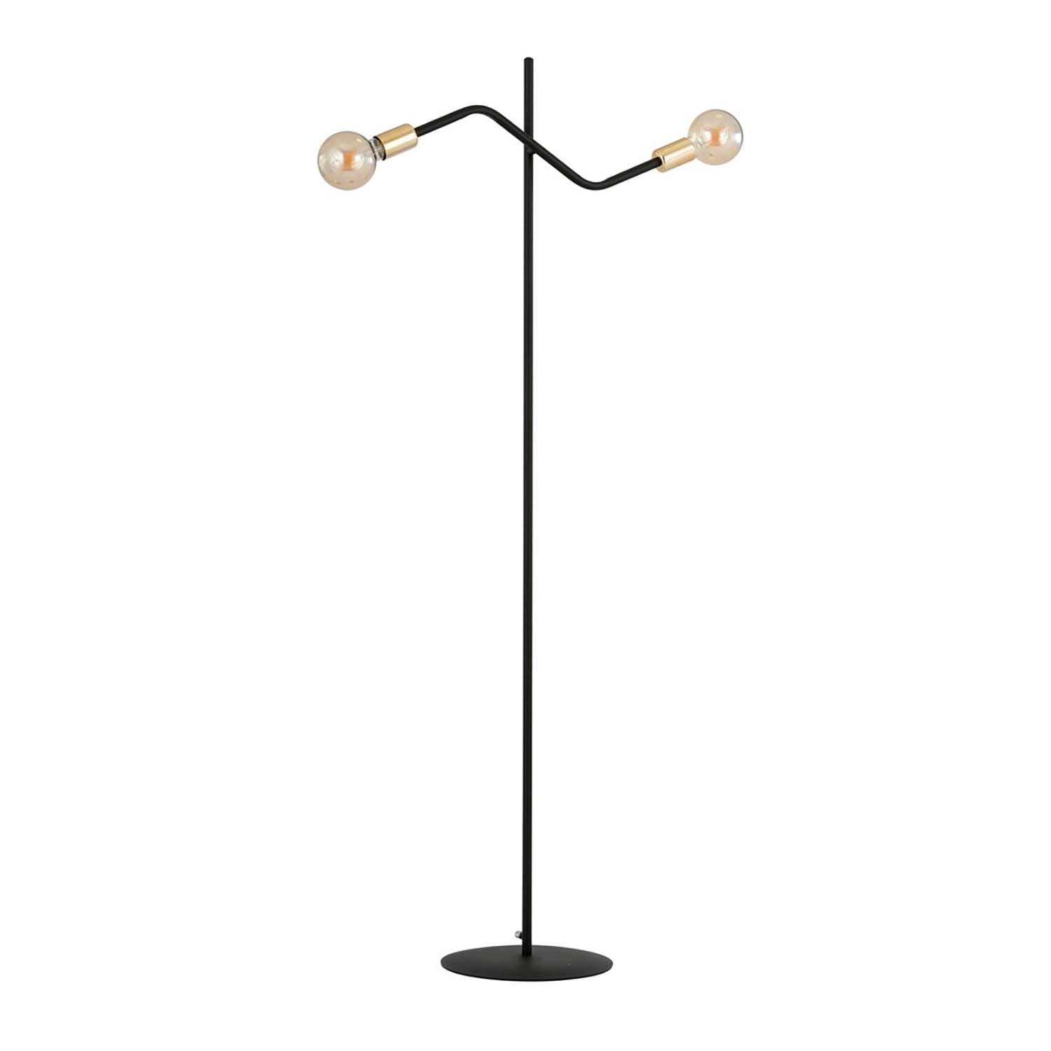 Plafoniera Moderna Sugu Acciaio Nero 2 Luci E27 1125/LP2