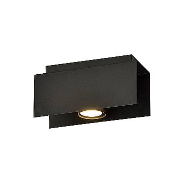 Plafoniera Moderna 1 Luce Cassiopea In Acciaio Nero