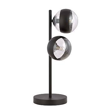 Lampade Da Scrivania Minimal Sharada Acciaio Nero 2 Luci E14