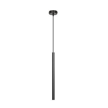 Lampadario 1 Luce Moderno Tsukiyomi Acciaio Nero E Paralume A Cilindro Sottile Lampadario 1 Luce Moderno Tsukiyomi Acciaio Nero E Paralume A Cilindro Sottile