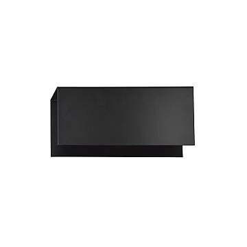 Applique Moderna 1 Luce Hsi Wang Mu In Acciaio Nero