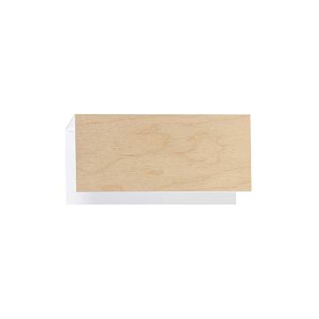 Applique Minimal Potter Acciaio Bianco 1 Luce E27