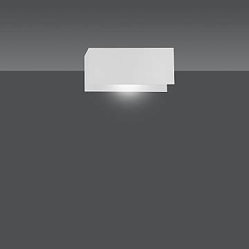 Applique Minimal Raiden Acciaio Bianco 1 Luce E27