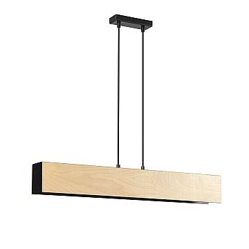Lampadario 3 Luci Lupos In Acciaio Nero Corpo Rettangolare E Legno Naturale Lampadario 3 Luci Lupos In Acciaio Nero Corpo Rettangolare E Legno Naturale